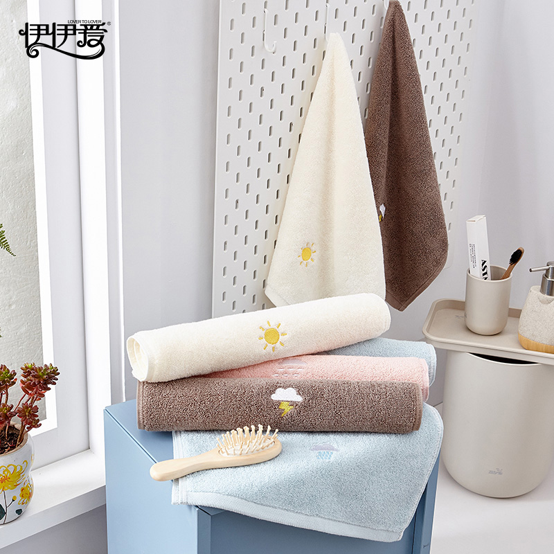 伊伊爱YBH25187天气毛巾咖色高清大图