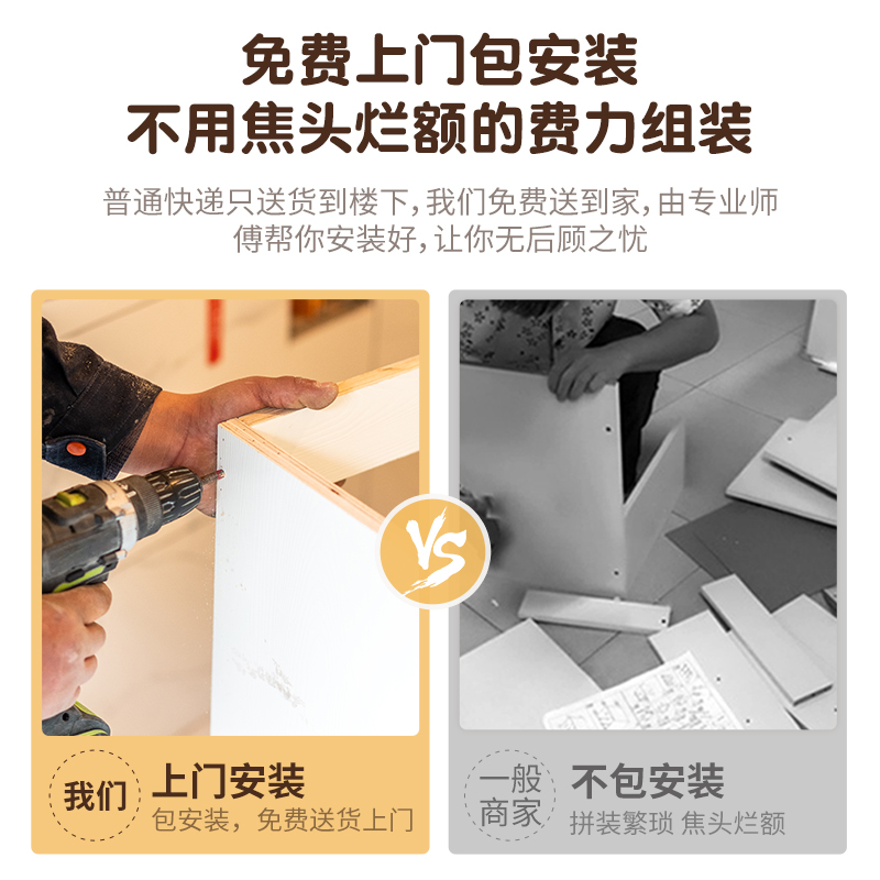 实木儿童学习桌中小学生家用书桌书架一体小型卧室写字桌椅套高清大图