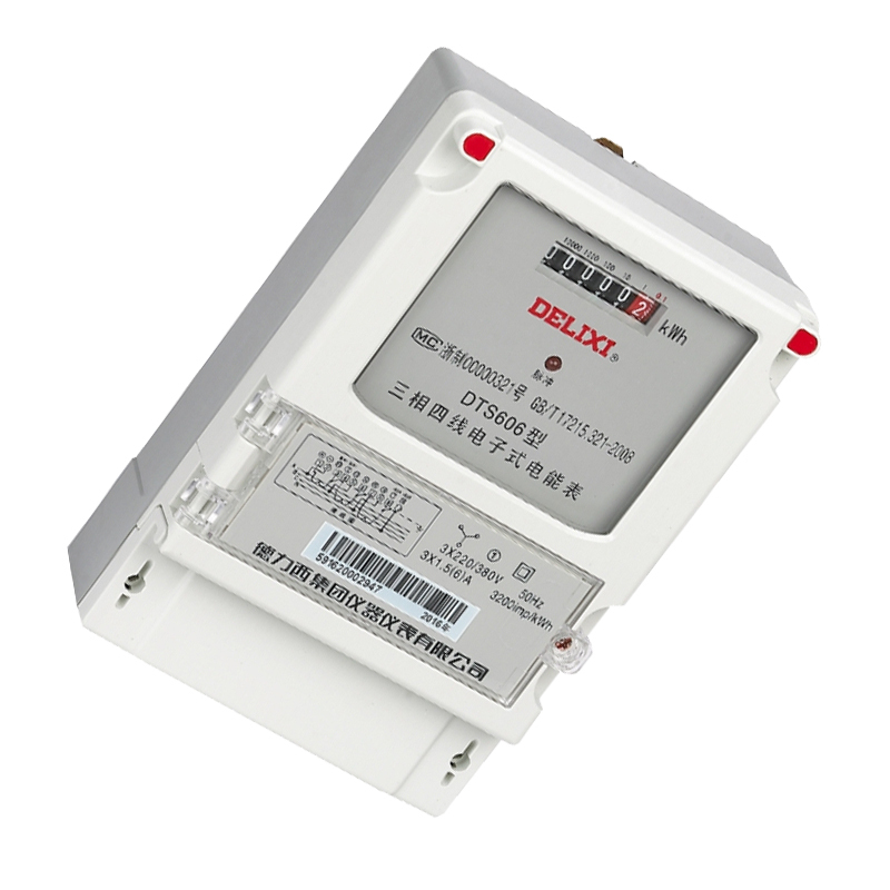 德力西电气 三相电子式三相电能表;DSS606 3×100V 1级 1.5(6)A * 485