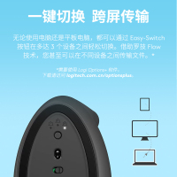 罗技Lift-粉色 人体工学垂直鼠标无线蓝牙粉色女生笔记本bolt接收器