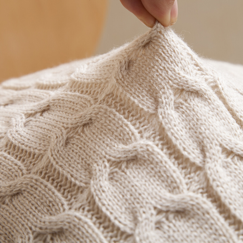 抱枕针织毛线抱枕套床头靠枕靠垫沙靠枕腰枕靠垫床抱枕床午睡枕