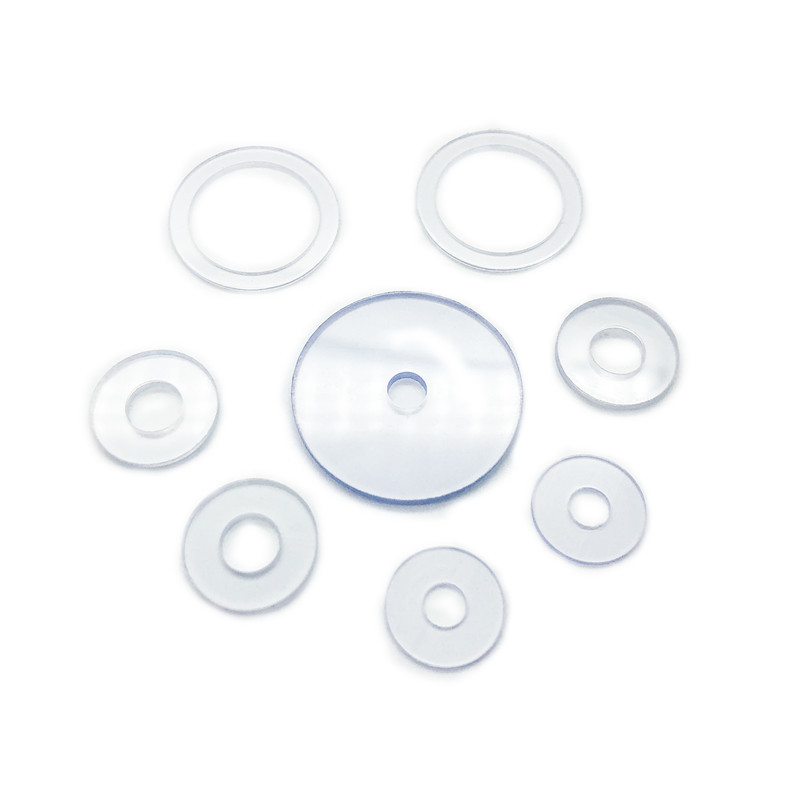 耐高温pvc透明螺丝垫片绝缘塑胶垫圈超薄塑料圆形平垫m2m3m4m10