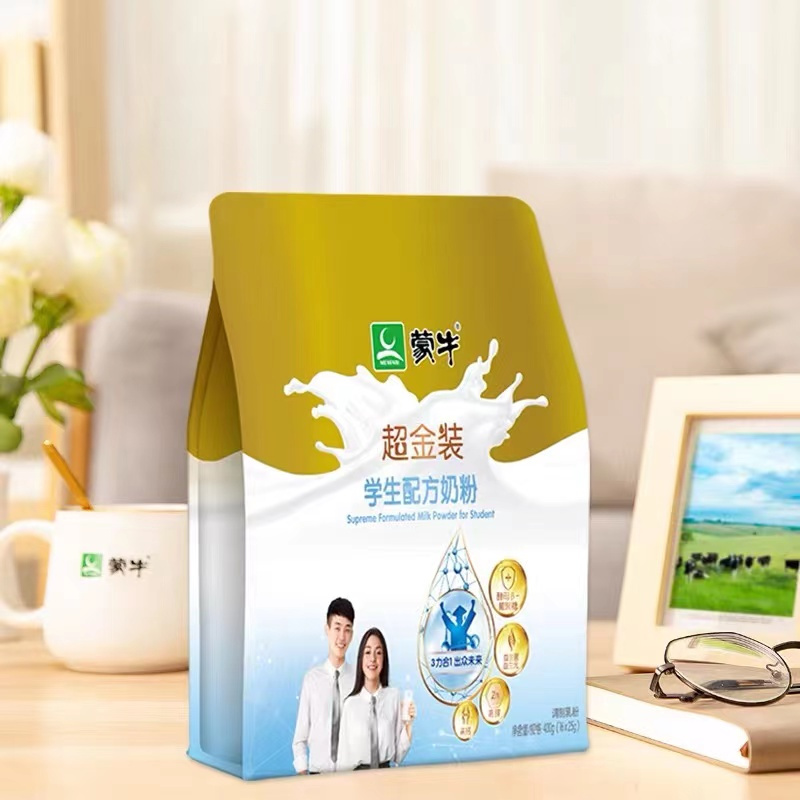 蒙牛超金装学生奶粉400g袋装(2024.12.28起到期)营养早餐冲饮牛奶粉袋 临期特价