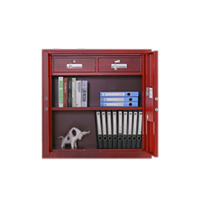 鑫升顺保密柜财务档案柜文件柜办公室资料储物柜保险柜电子密码国保锁矮柜红木纹-国保密码锁高清大图