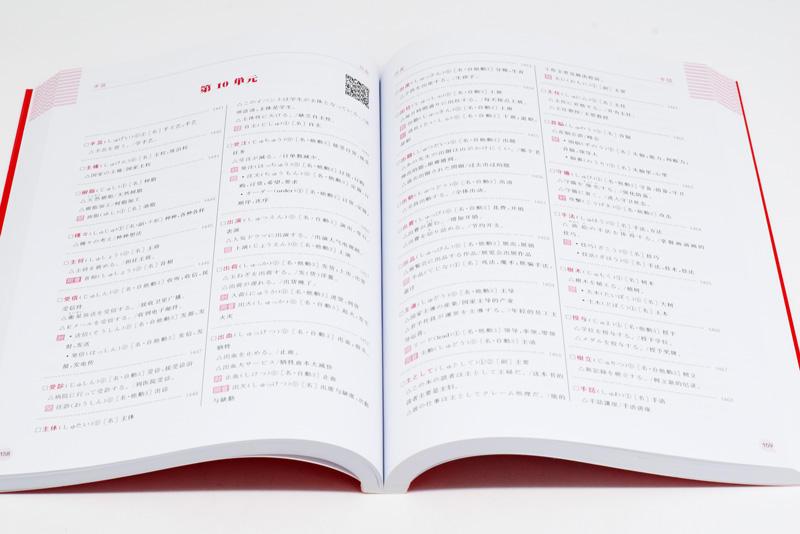 [正版]新日本语能力考试N1红宝书文字词汇详解+练习日语JLPT能力考一级1级单词华东理工大学出版社单词赠音频搭配真题高清大图