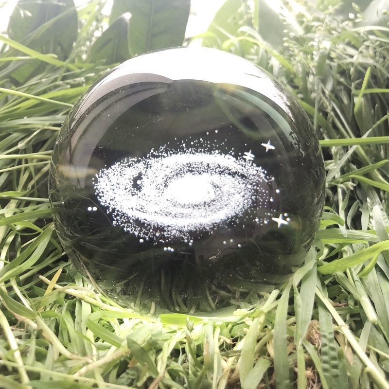 发光水晶球创意生日礼物女生闺蜜送男朋友同学老师特别有意义毕业 6cm单个球 银河系