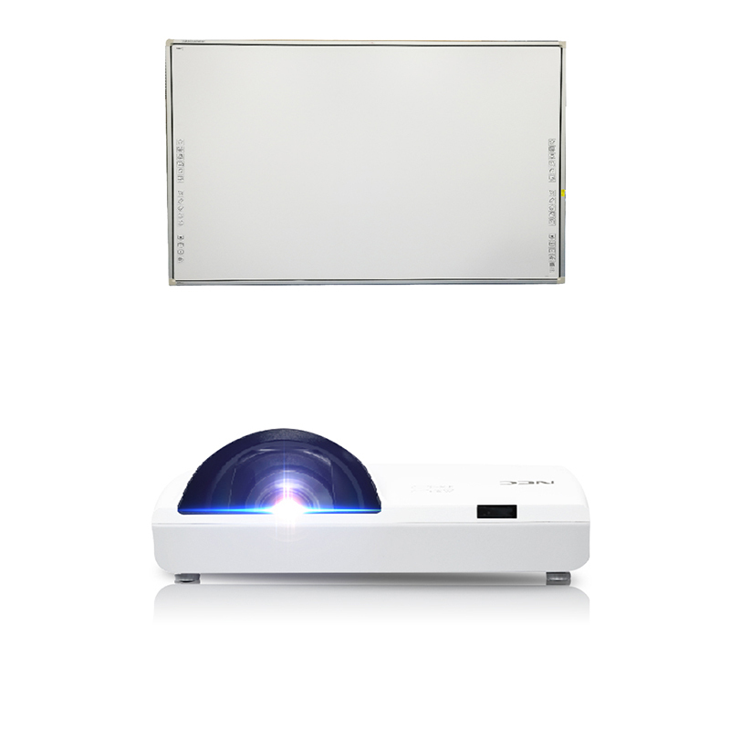 necnpck4055x商务教育办公便携投影仪鸿合hvi593w电子白板含吊架