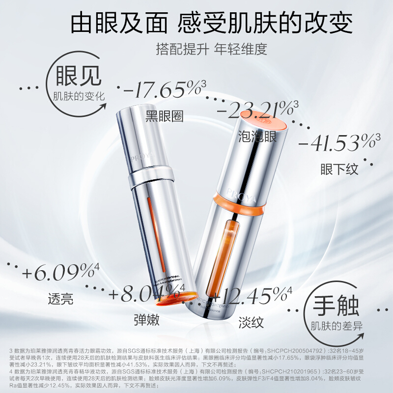 (PROYA)珀莱雅套装组合 双抗亮白组合 双抗精华30ml+小夜灯眼霜20ml 保湿补水 新老款随机发