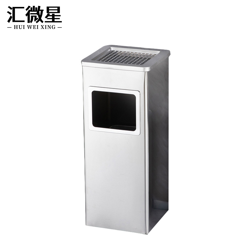 汇微星不锈钢垃圾筒高清大图