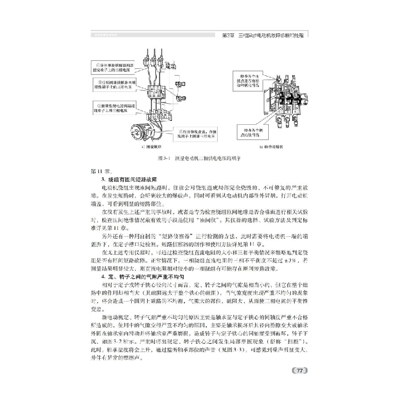 醉染图书电机故障诊断及修理(第2版)9787111703303高清大图