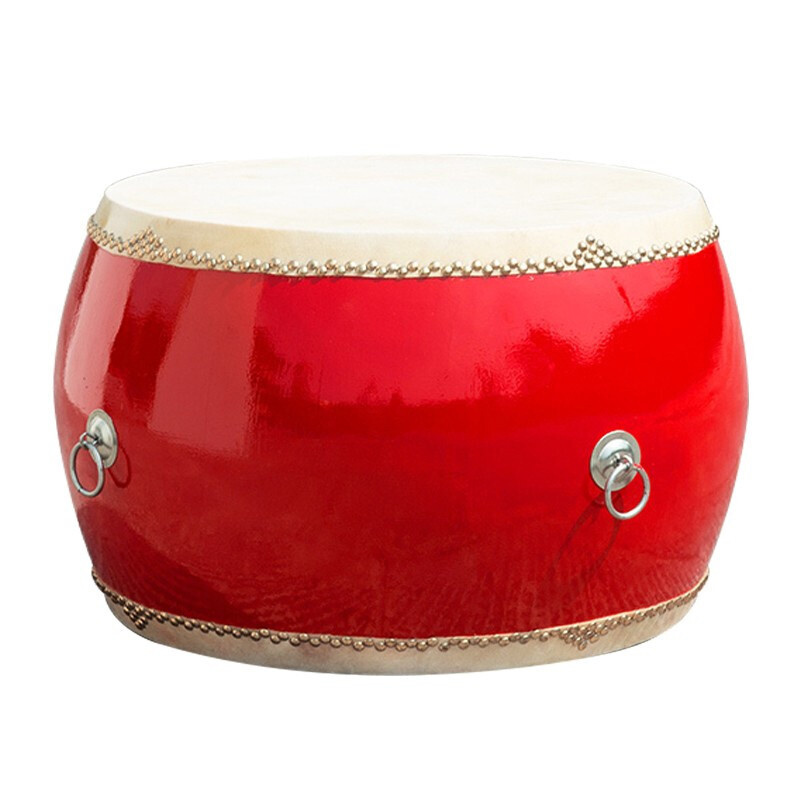 利特莱依24寸牛皮鼓红鼓战鼓鼓架常规款