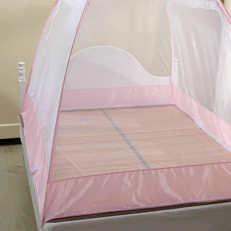 富安娜(FUANNA)家纺馨而乐蒙古包蚊帐1.8m床1.5双人家用加密加厚单人床品缤纷夏日高清大图