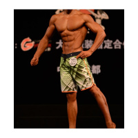 （）男子健体比赛沙滩裤海边冲浪速干短裤齐膝宽松大码五分裤