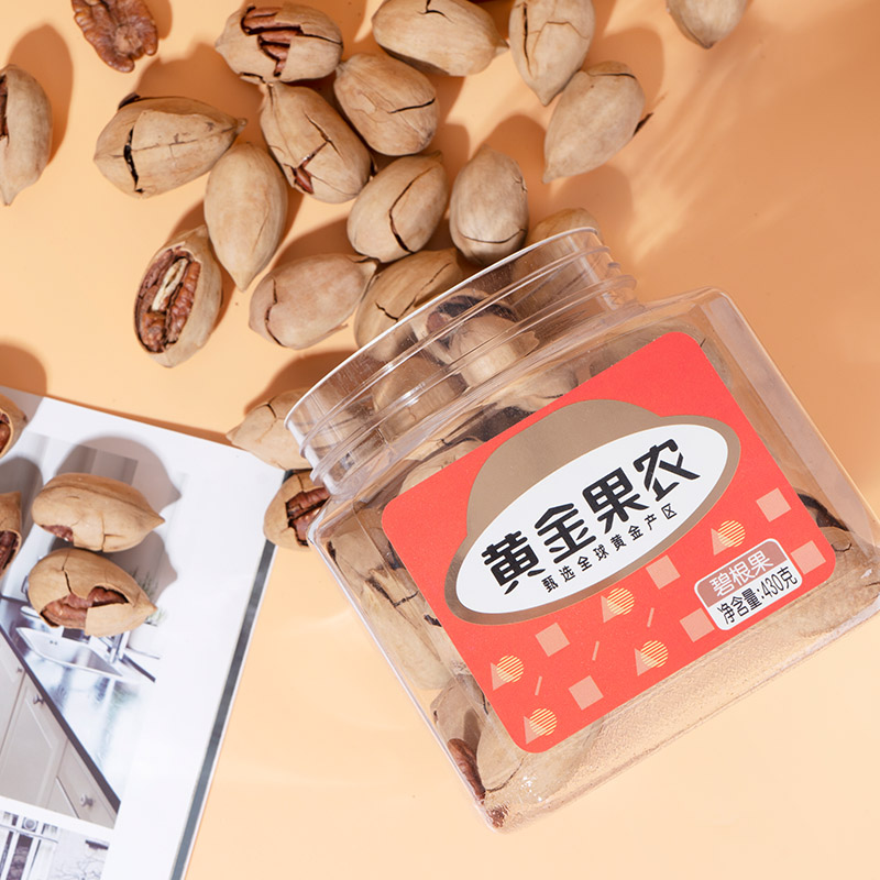 黄金果农碧根果430克罐装坚果零食美味健康天然营养高清大图