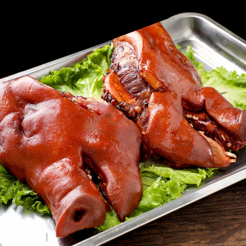 香卤猪头肉3斤真空卤味熟食猪蹄下酒菜即食酱香猪脸肉小吃500g