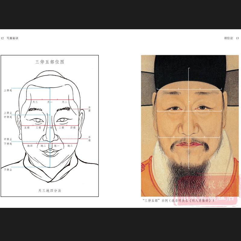 [正版]写真秘诀:传统肖像画技法解析 中国工笔画人物画技法国画爱好者借鉴临摹技法入门教程 中国绘画研究艺术理论随文插配高清大图