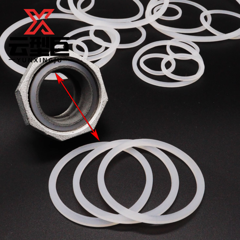 云型巨 活接垫硅胶平垫 硅胶垫圈垫片胶圈密封圈 4分DN15 单位:个高清大图