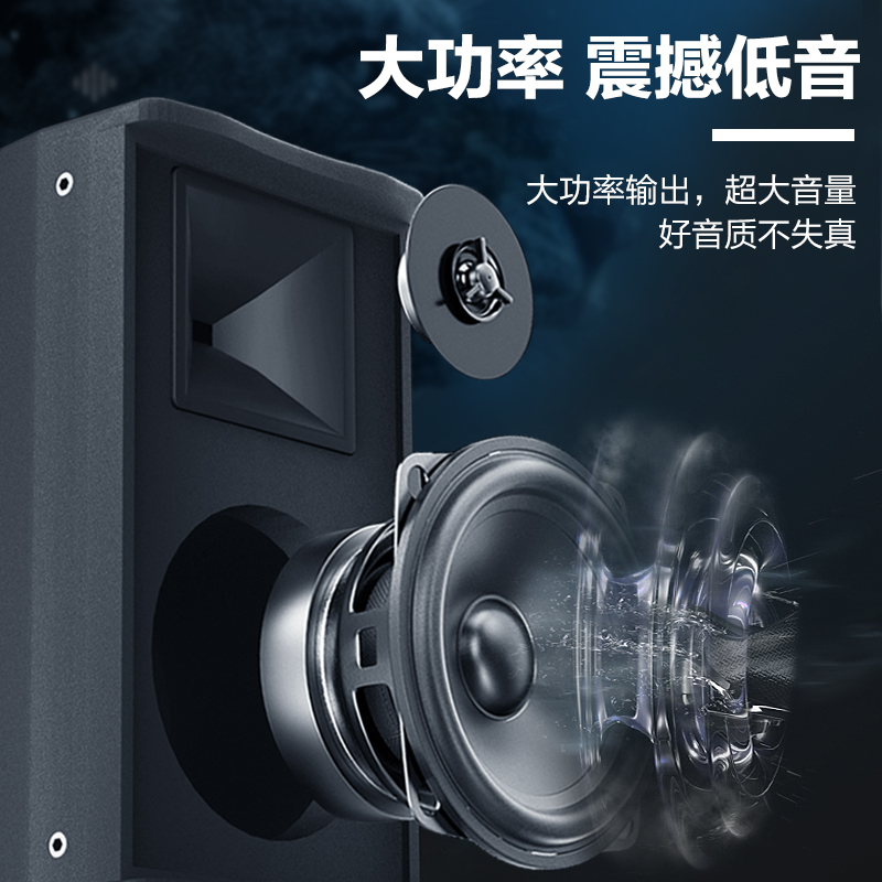 惠度(HuiDu)MS-10专业舞台演出婚庆活动酒吧KTV包厢舞蹈室HIFI音响大小型会议室专用全频音箱高清大图