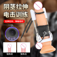 电击阴茎拉伸阴茎锻炼器训练器男用自慰器成人拉长物理拉伸电流脉冲另类SM用品 拉伸+电击配件