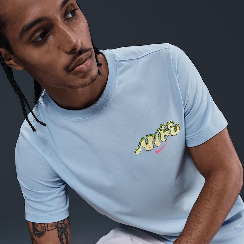 耐克(NIKE)耐克经典百搭纯棉高尔夫T恤舒适休闲运动短袖上衣公开赛印花