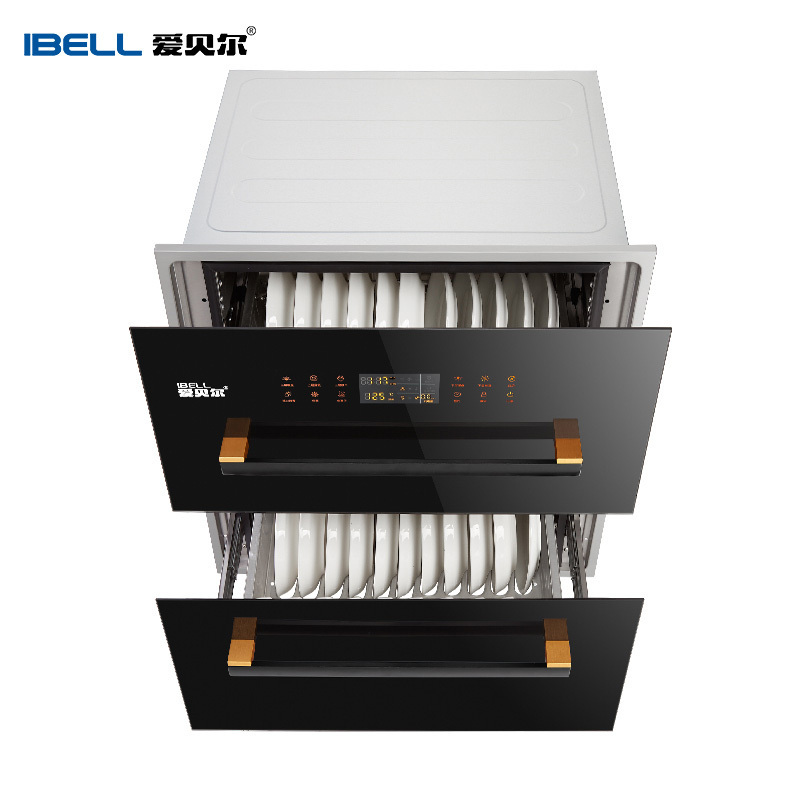爱贝尔(IBELL)ZTD120嵌入式消毒柜二星级 120升 臭氧中午烘干 高温消毒 家用碗筷餐具厨房消毒碗柜