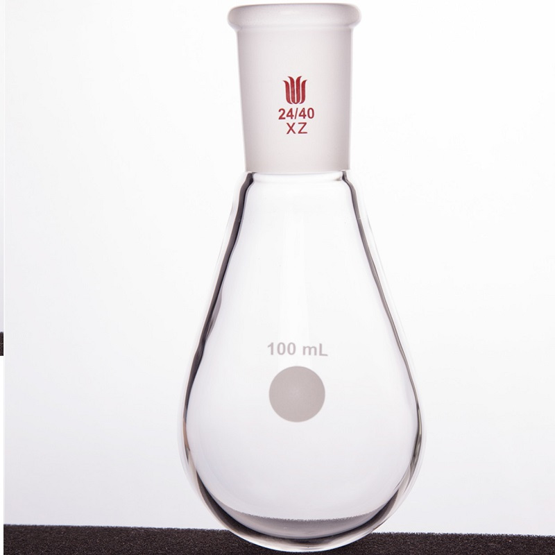 SYNTHWARE F314100XZ旋蒸用厚壁茄型瓶,高强度,磨口:24/40,100ml个
