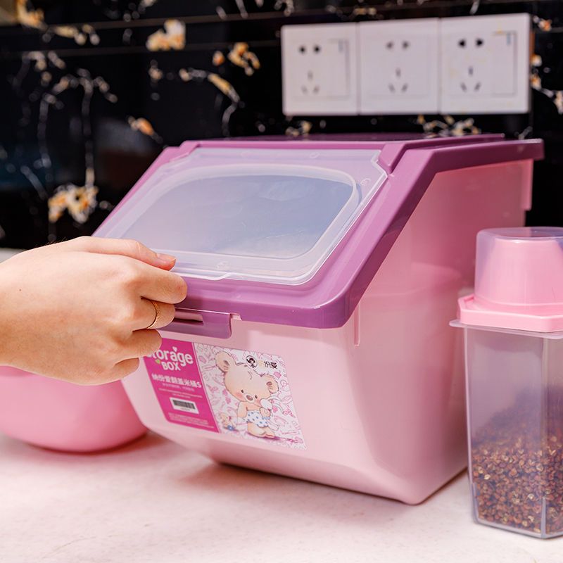 厨房米桶家用米桶20斤30斤50斤米缸面桶米面收纳箱15斤储米箱米箱