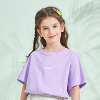 龙之涵(LONGZHIHAN)儿童短袖2021夏季新款女童T恤上衣