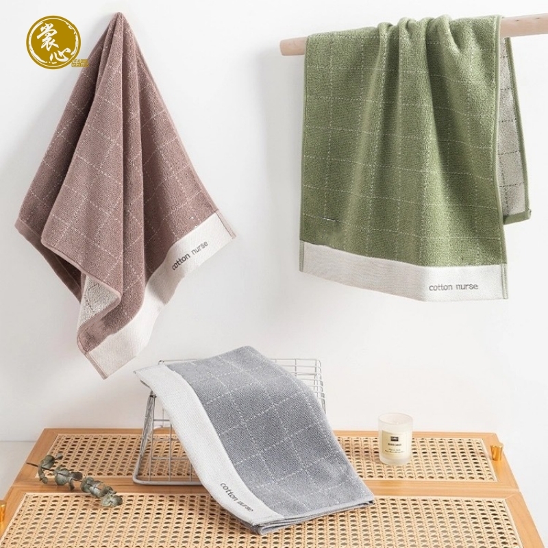 裳心毛巾-英伦格子高清大图