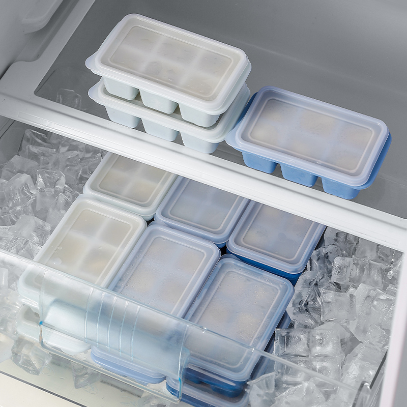 梵特 家用制冰盒塑料自制冻冰神器冰格模具密封迷你带盖冻冰块模具高清大图