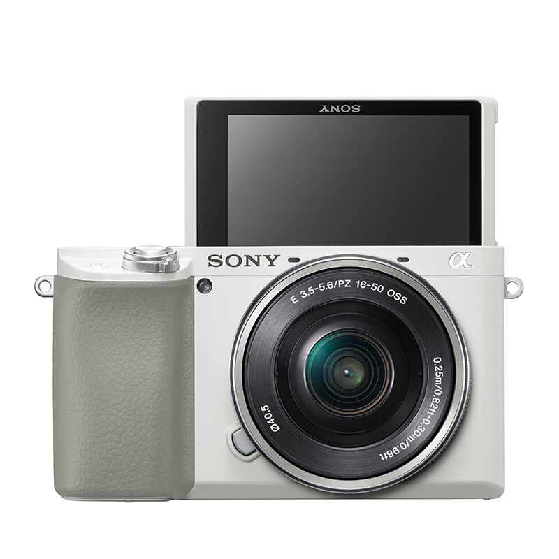 索尼(SONY)ILCE A6100L(16-50)白色 数码微单相机 单镜头套装 约2420万像素
