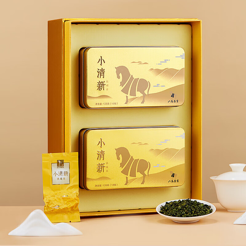 八马茶业(BAMA TEA) 乌龙茶铁韵 安溪铁观音清香型特级192g AA1270高清大图