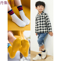 儿童袜子纯棉秋冬婴儿袜5-7-9岁宝宝男童女童运动中筒棉袜春秋厚