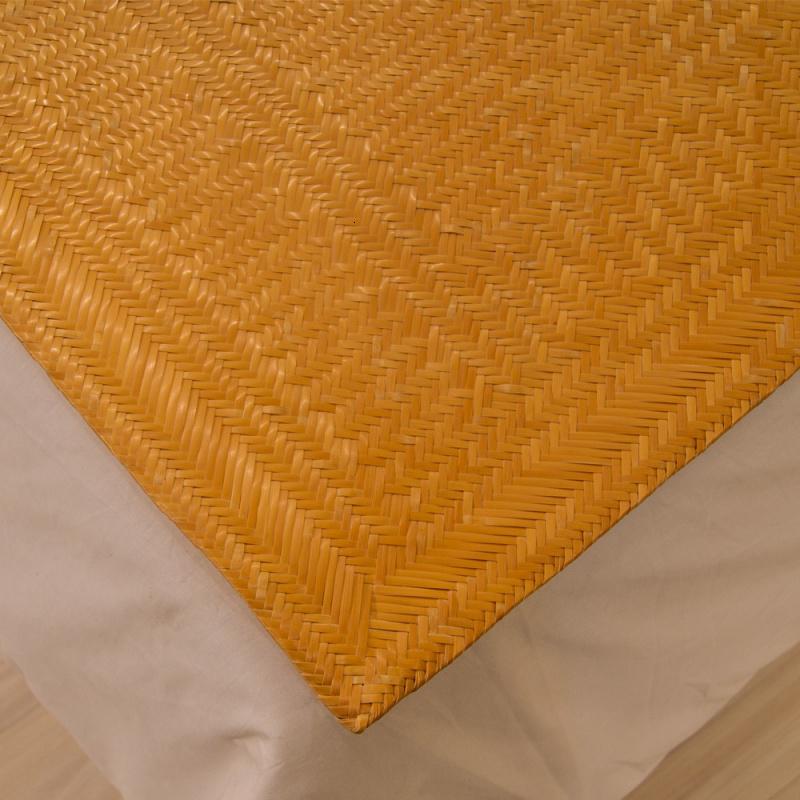 家柏饰(CORATED)水竹凉席益阳传统手工头青1.5米精致1.8m床垫单双人学生定做高清大图