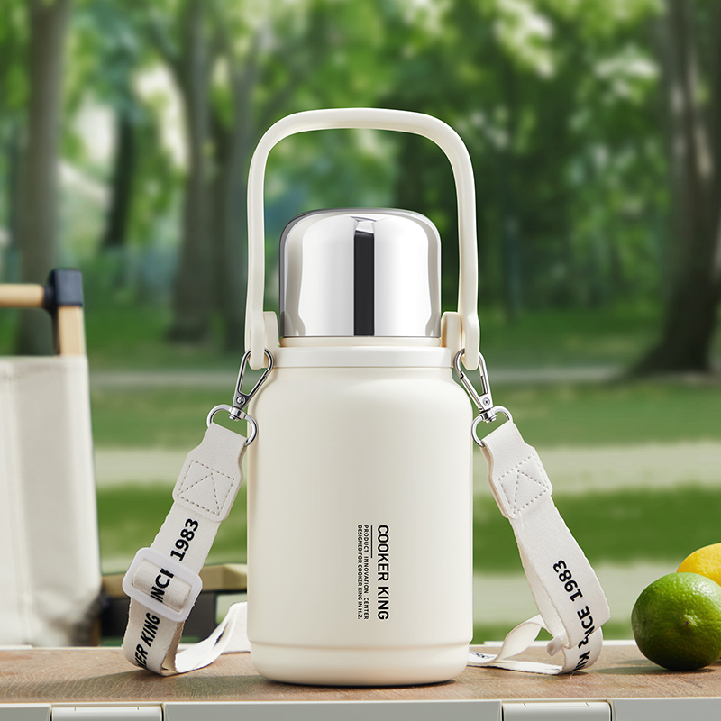 炊大皇冬日暖阳系列手拎壶800ml(素日暖白)高清大图