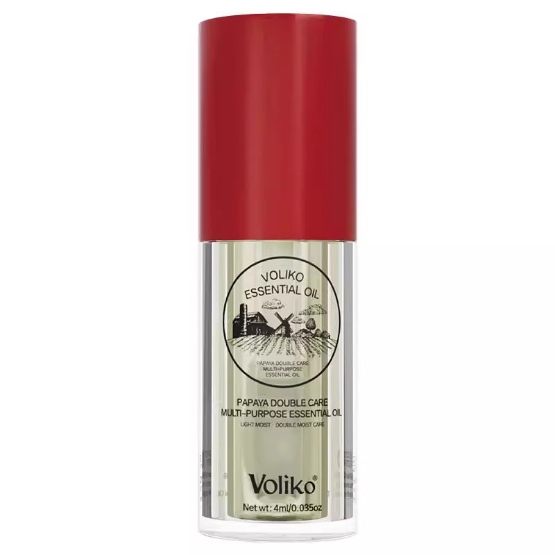 Voliko番木瓜唇部精华油唇油保湿滋润淡化唇纹木瓜倍护多用膏高清大图