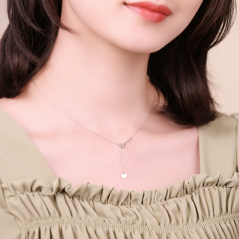 佐卡伊 PT950铂金项链时尚百搭O字铂金链含尾链可调节