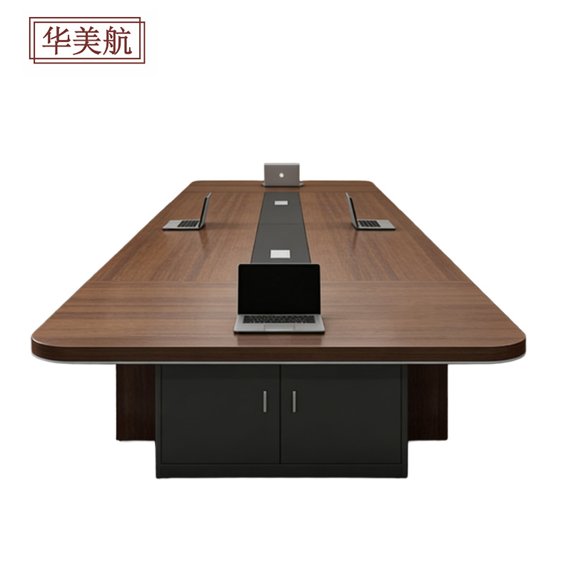 华美航 会议桌 4.0*1.5*0.76m张高清大图