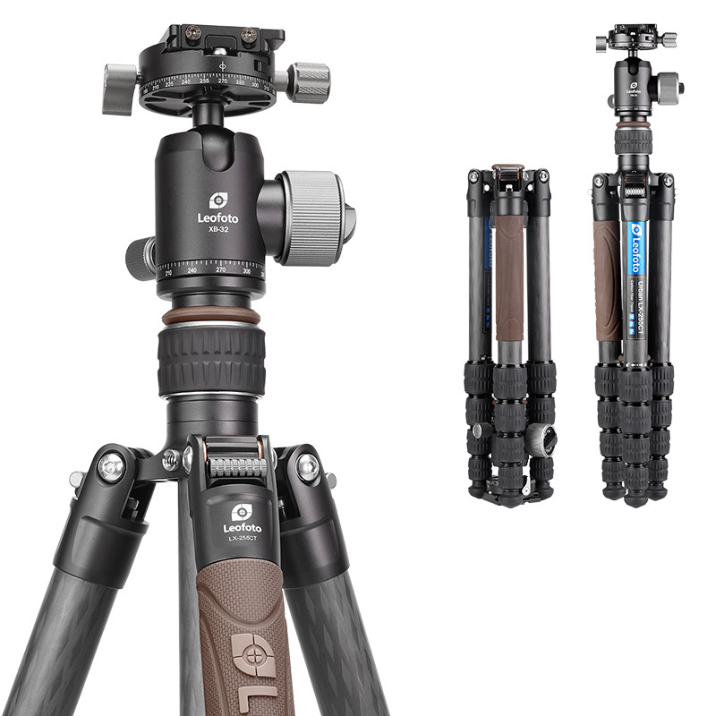 徕图/Leofoto LX-255CT+XB-32 城市穿梭微单单反摄影三脚架套装 便携反折轻便
