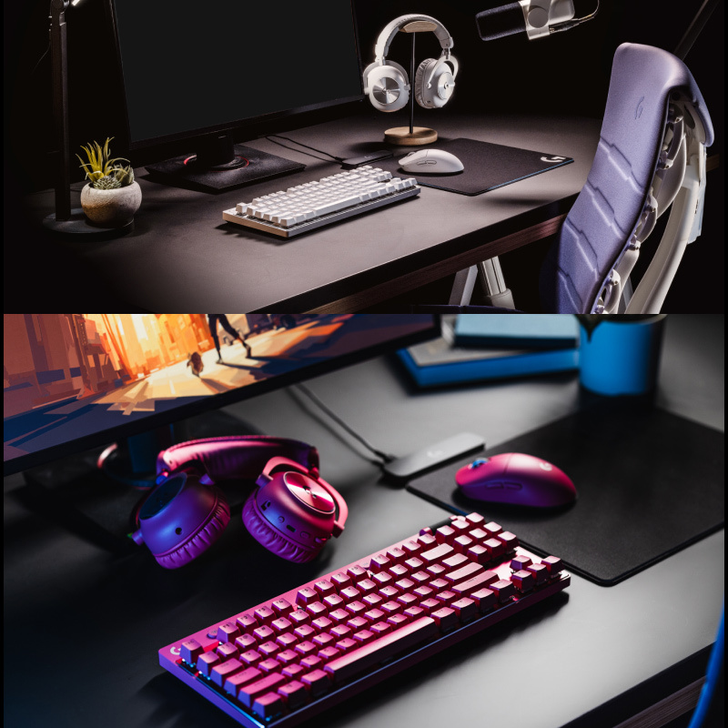 罗技(Logitech)PRO X TKL 无线游戏键盘电竞三模87键紧凑式布局RGB机械轴-白色