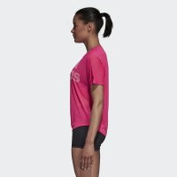 阿迪达斯（adidas）夏季女士圆领宽松型跑步运动T恤CZ8006
