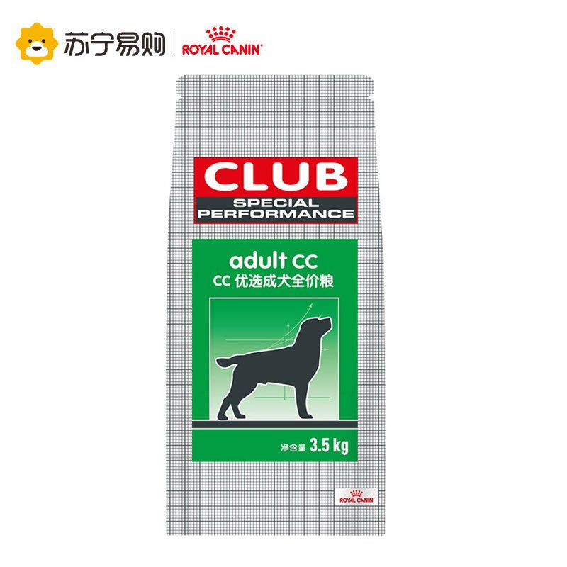 ROYAL CANIN 皇家狗粮 CC优选成犬狗粮 全价粮 3.5kg 全犬种通用成犬粮 均衡营养助力健康成长每一步
