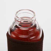乐扣乐扣(lock&lock)便携式耐热玻璃水杯 LLG664 450ml