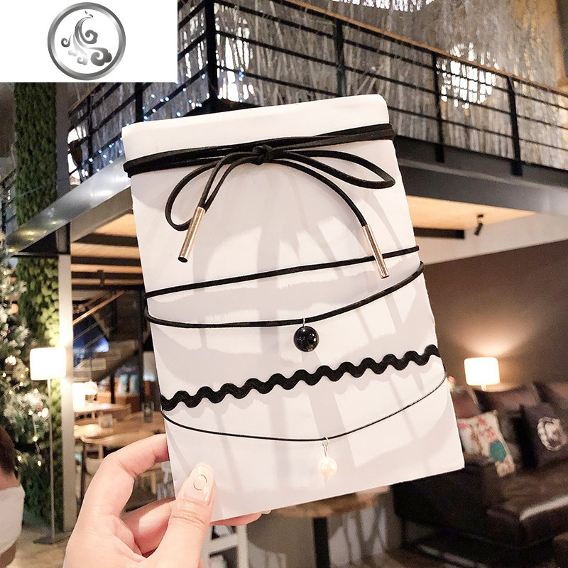 日韩choker原宿颈绒带项圈蕾丝颈带短款锁骨链女朋克脖子饰品项链_1高清大图