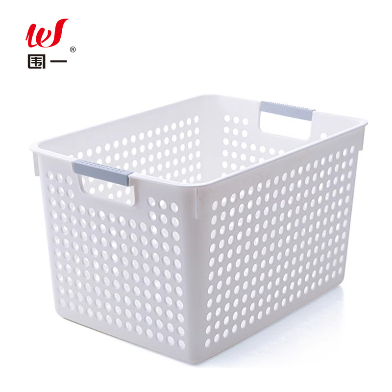 围一 分隔收纳筐 白色窄口大号 个高清大图