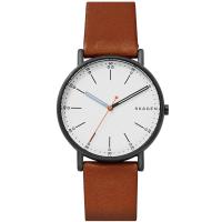 诗格恩(SKAGEN)极简设计30mm砂blast表盘石英表男女通用时尚百搭配饰手表