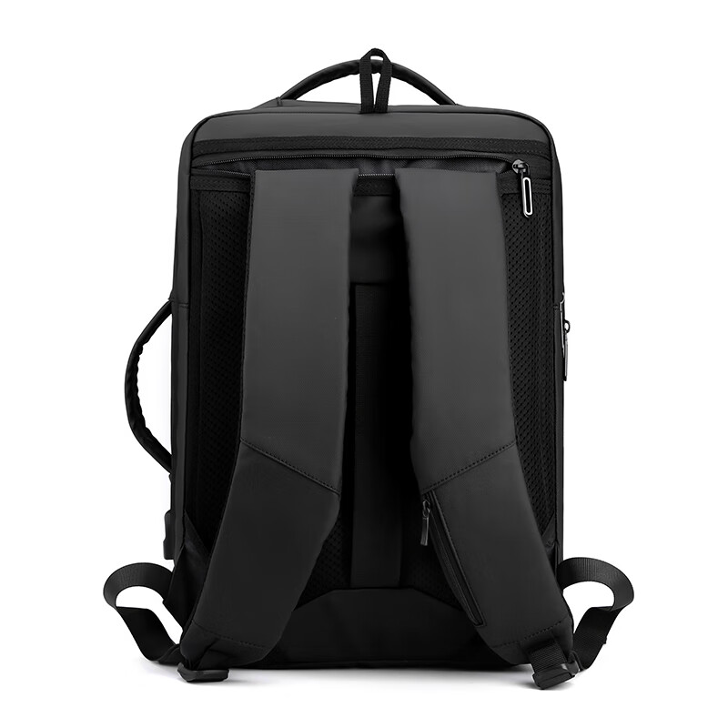 TYMON(泰梦)多功能商务双肩包(可扩容)黑色 TM-2103高清大图