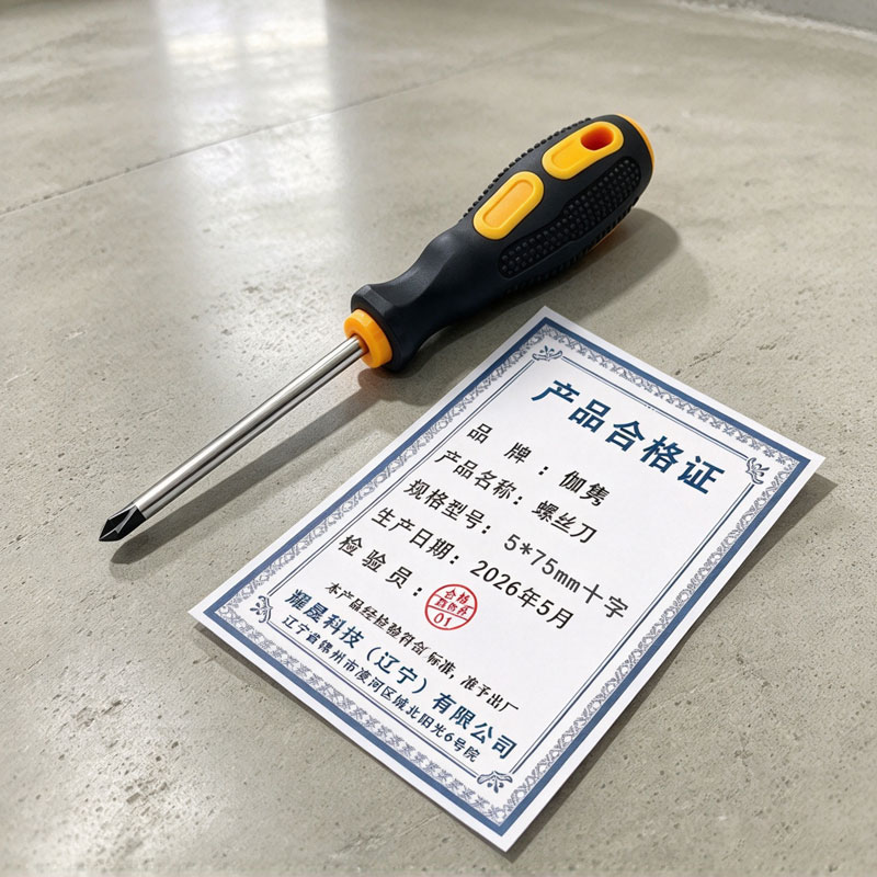 伽隽 螺丝刀 5*75mm十字 把高清大图