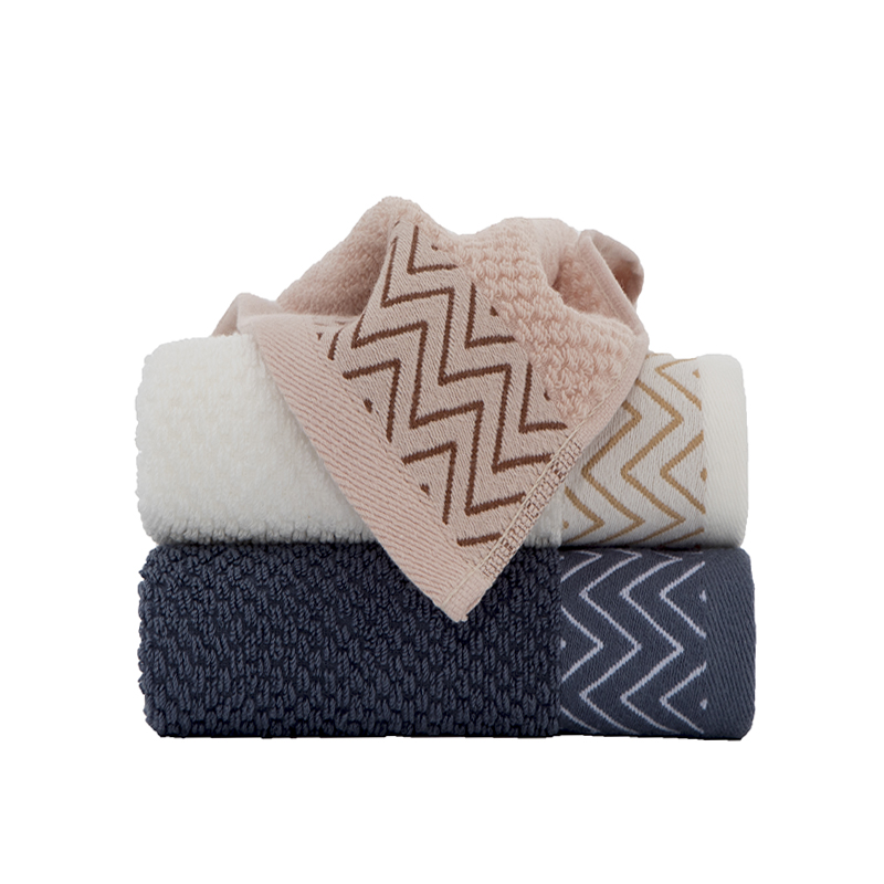 三利斜纹缎边面巾9697高清大图