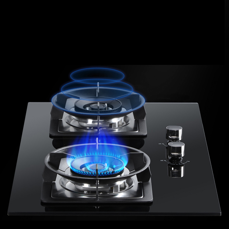 苏宁宜品5.0KW火力燃气灶天然气大火双眼灶打火灶具厨房家用台式嵌入式可调节离子熄火保护DS821F